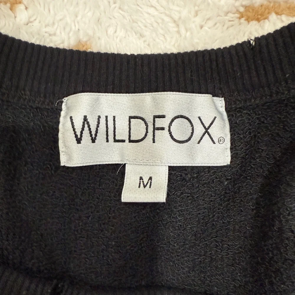 Black 'Monday Mourning' Long Sleeve Cropped Sweatshirt - Picture 4 of 6